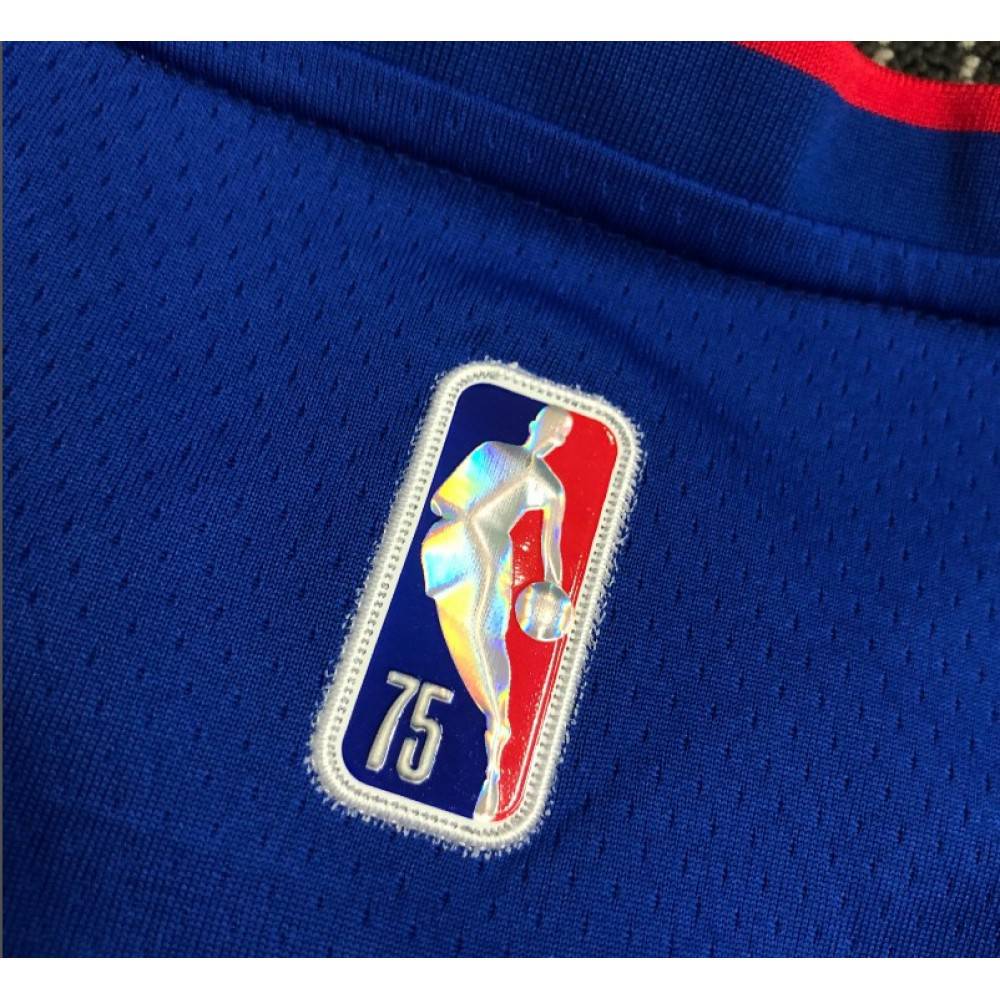 Men's Detroit Pistons Allen Iverson #1 Blue 2021/22 Swingman NBA Jersey - Icon Edition-Pro Kit Vault | Brand New 26/27 Sports Jerseys